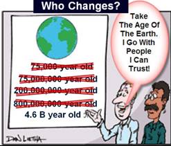 Who changes? The Bible or scientists?